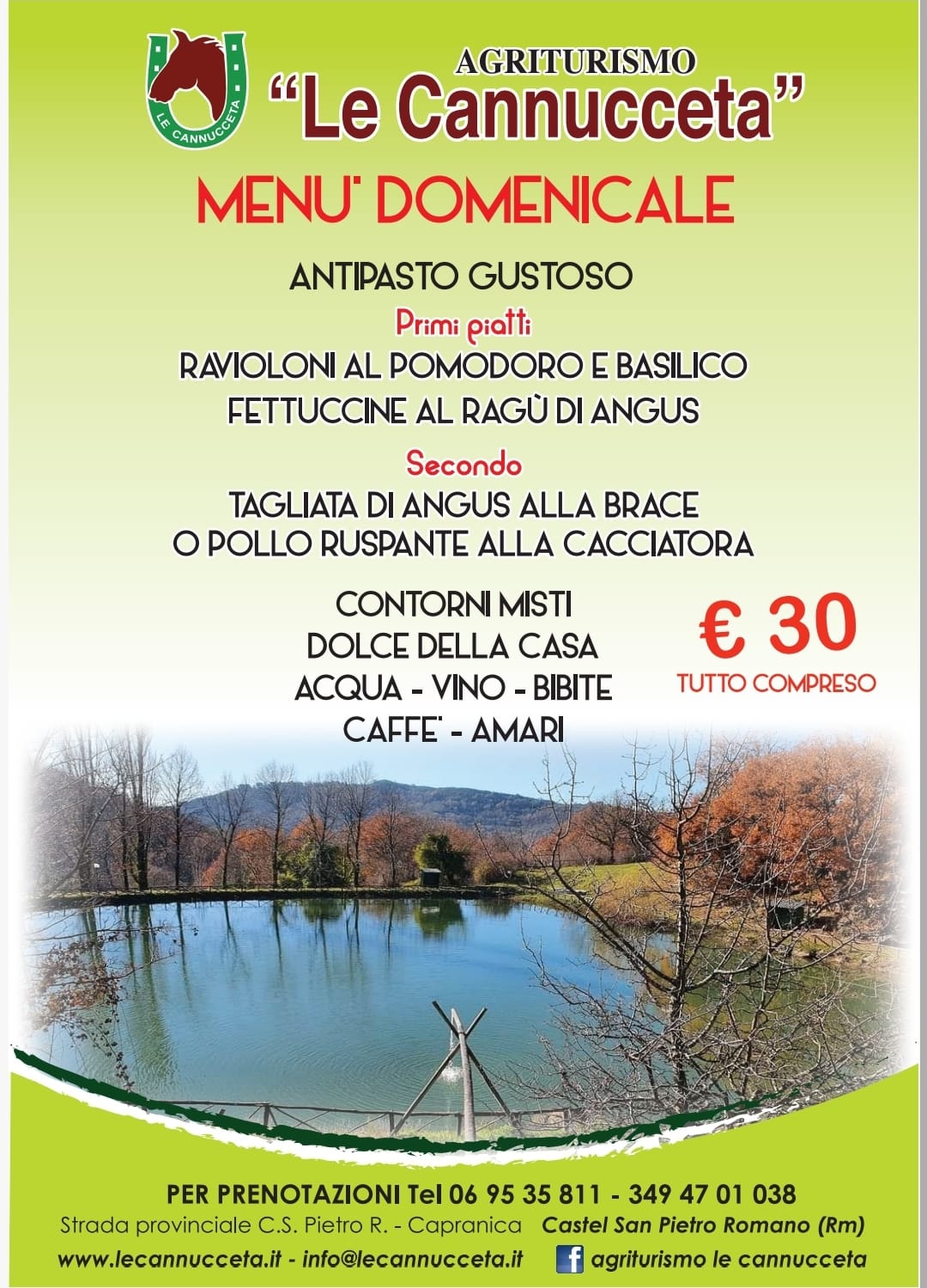 menù domenicale
